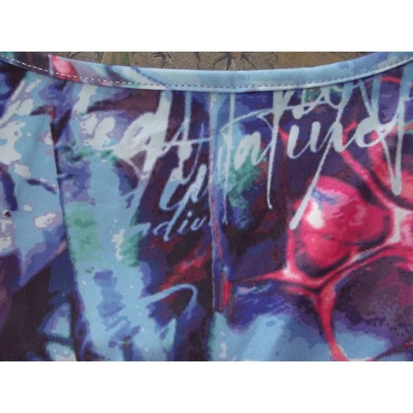 Cape Clique Dress Womens Medium Blue Bodycon Abstract Print Backless Mini sexy - Picture 4 of 8